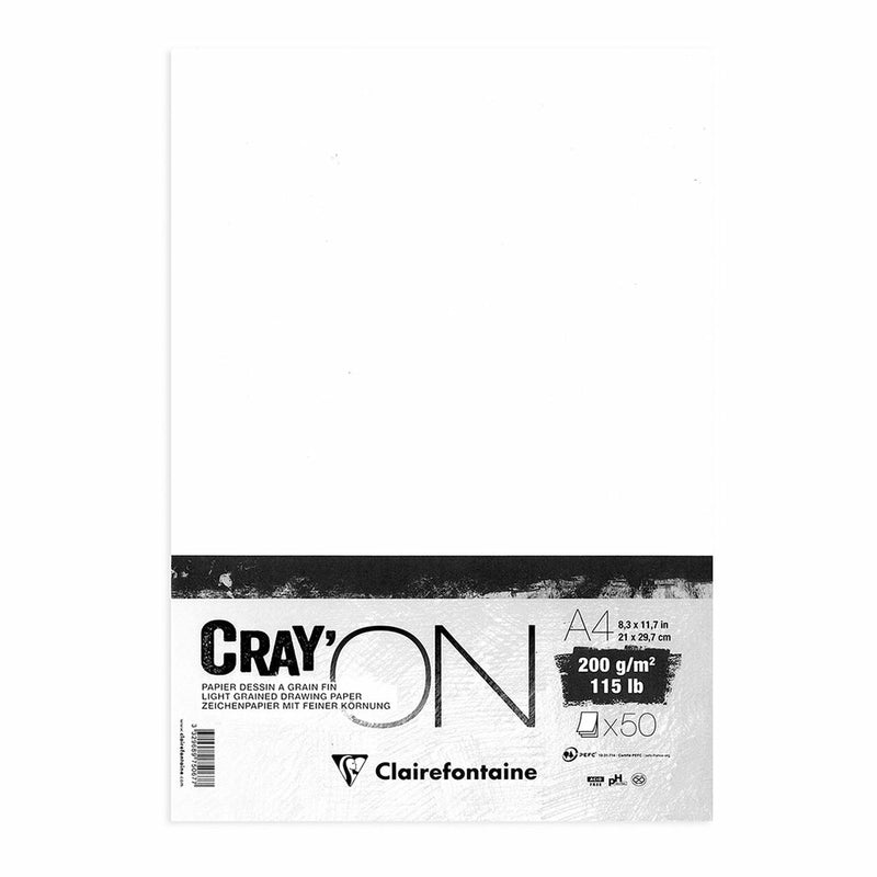 Clairefontaine Crayon Paper 200gsm - Pack Of 25