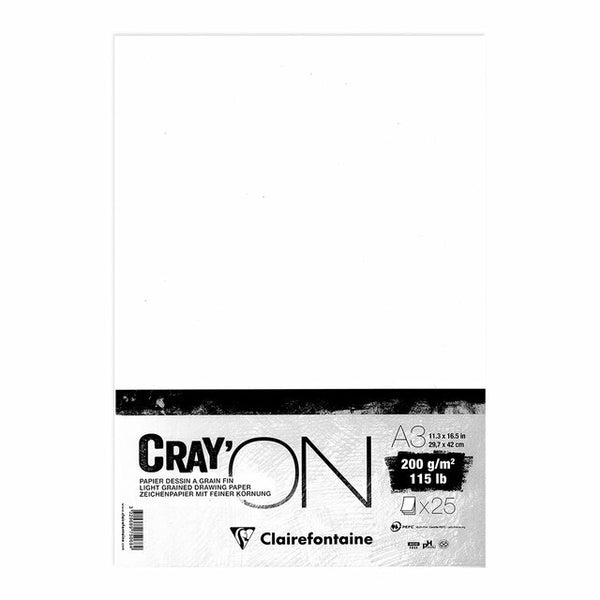 Clairefontaine Crayon Paper 200gsm - Pack Of 25#Size_A3