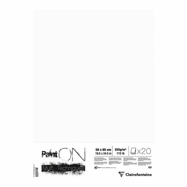 Clairefontaine Painton Paper White 50x65cm 20 Pack