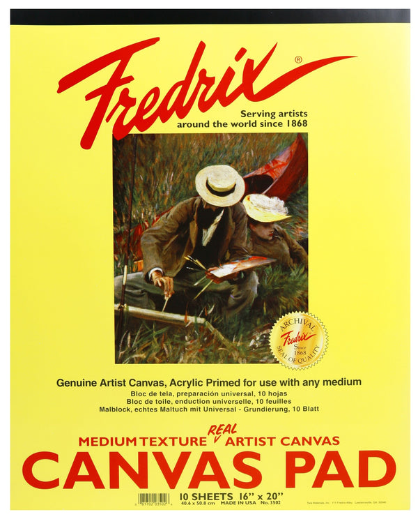 Fredrix Art Canvas Pad#size_16X20INCH