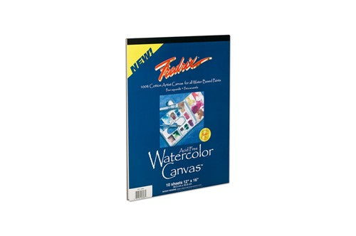 Fredrix Watercolour Canvas Pad 12x16Inch