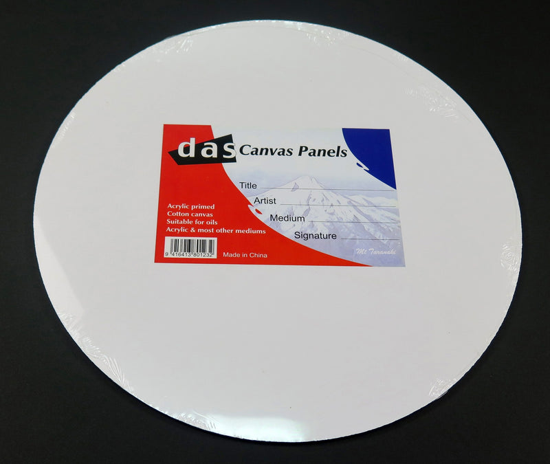 Das Round Art Canvas Panel - Box Of 24