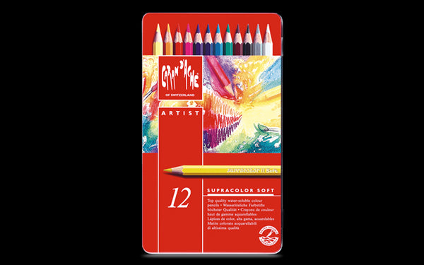 Caran D'ache Supracolour Soft Aquarelle Colour Pencils#pack size_PACK OF 12