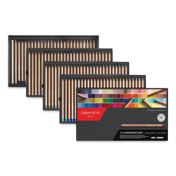 Caran D’ache Luminance 6901 Permanent Coloured Pencils Pack of 100