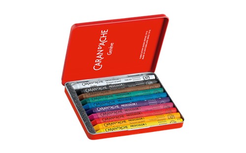 Caran D'ache Neocolor 1 Wax Oil Pack Of 10 Assorted