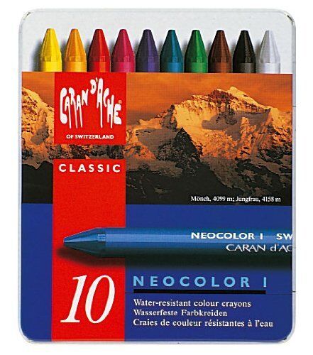 Caran D'ache Neocolor 1 Wax Oil Pack Of 10 Assorted#Colour_CLASSIC