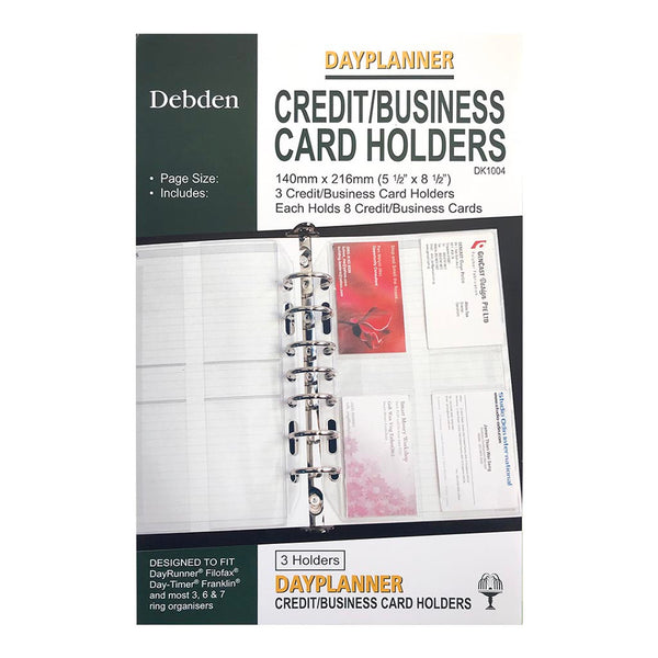 Debden Desk Dayplanner Card Holder Pack Of 3