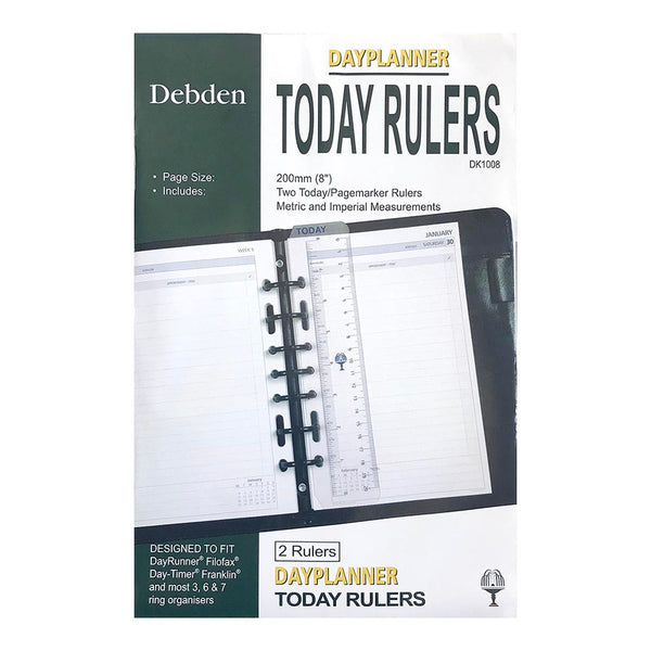 Debden Desk Dayplanner Today Ruler Pack Of 2