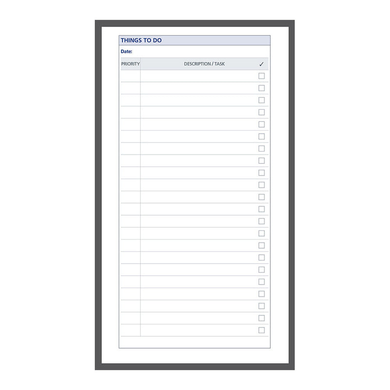 Debden Personal Dayplanner Refill Things To Do