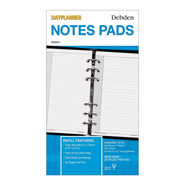 Debden Personal Dayplanner Notepad Pack Of 2
