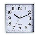 carven clock 250mm square white frame