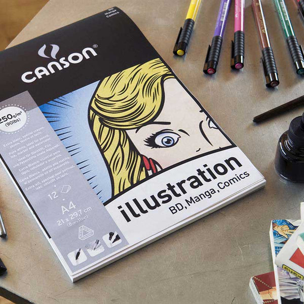 Canson Illustration Pad A3 250g (12 Sheets)