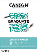 Canson Graduate Lettering Marker Pad 180gsm 20 Sheets