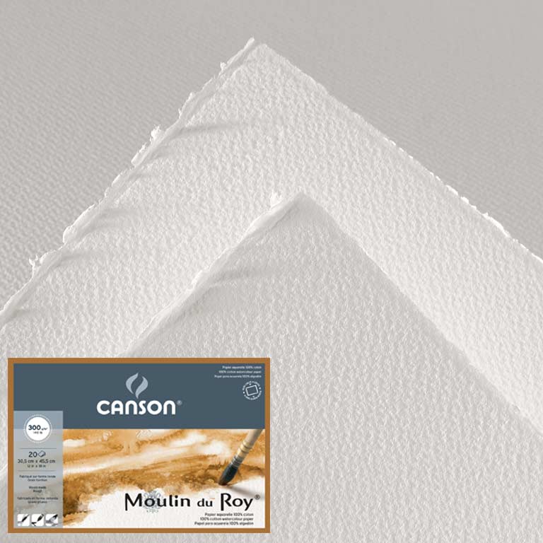 Canson Paper Moulin Du Roy 56x76cm 300gsm - 10 Sheets
