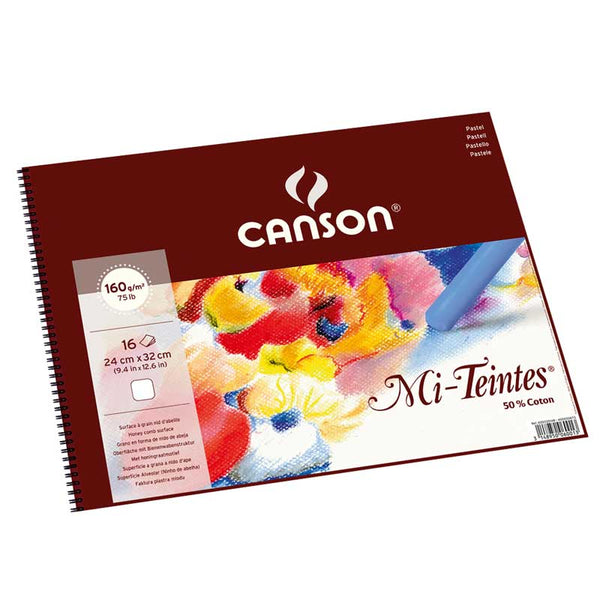 Canson Mi-Teintes Sketch Pad 160gsm White 16 Sheets#size_24X33CM