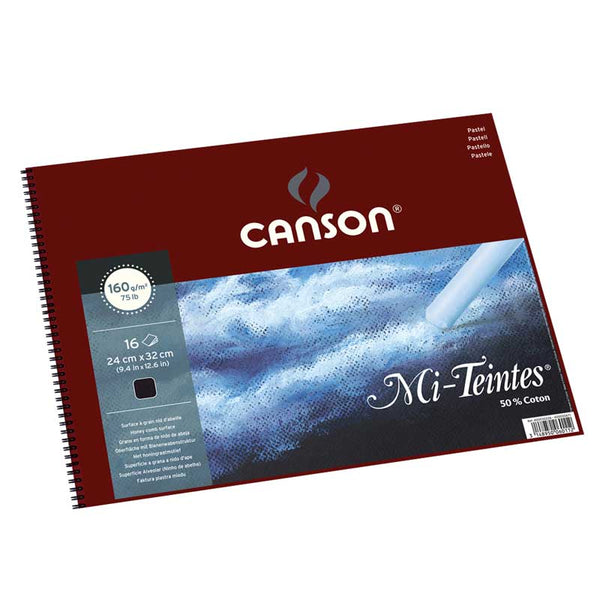 Canson Mi-Teintes Sketch Pad 160gsm Black 16 Sheets#size_24X33CM
