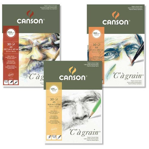 Canson "C" à grain 224gsm 30 Sheet Pad A4