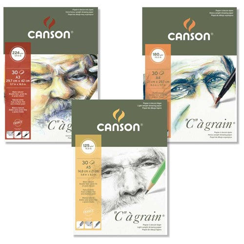 Canson Grain Paper Pad A4 224gsm (30 Sheets)