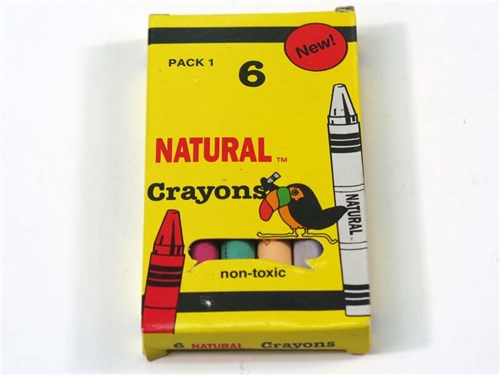 crayons natural - pack of 6