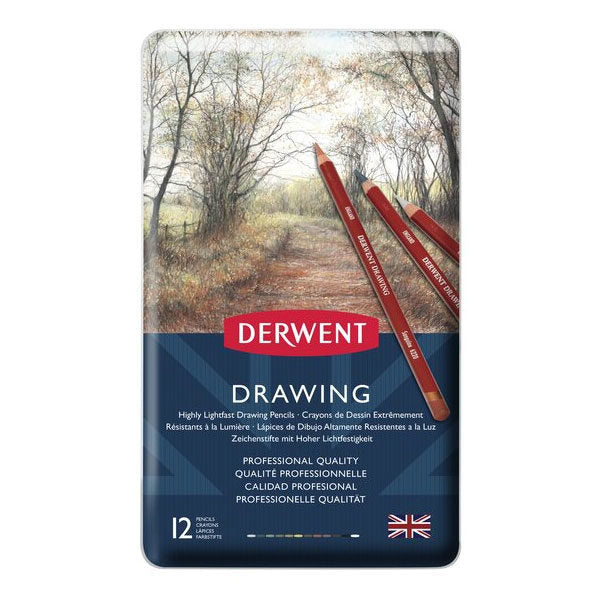 Derwent Drawing Pencil - Tin Of 12