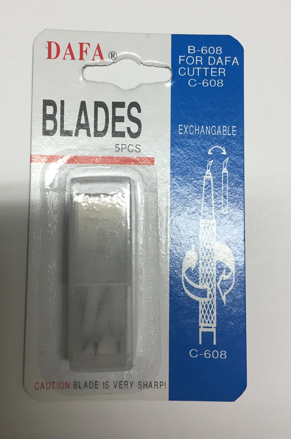 dafa b 608 spare cutter blades 5 pieces