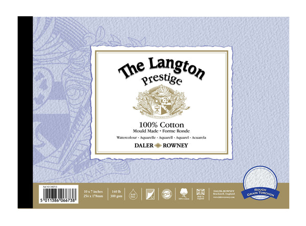 Daler Rowney Langton Prestige Pad Rough#Size_7X10 INCHES