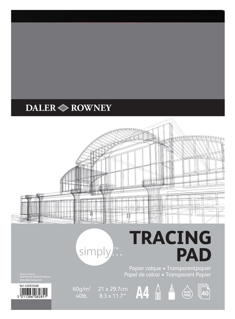Daler Rowney Simply Tracing Pad A4 60gsm 40 Sheet