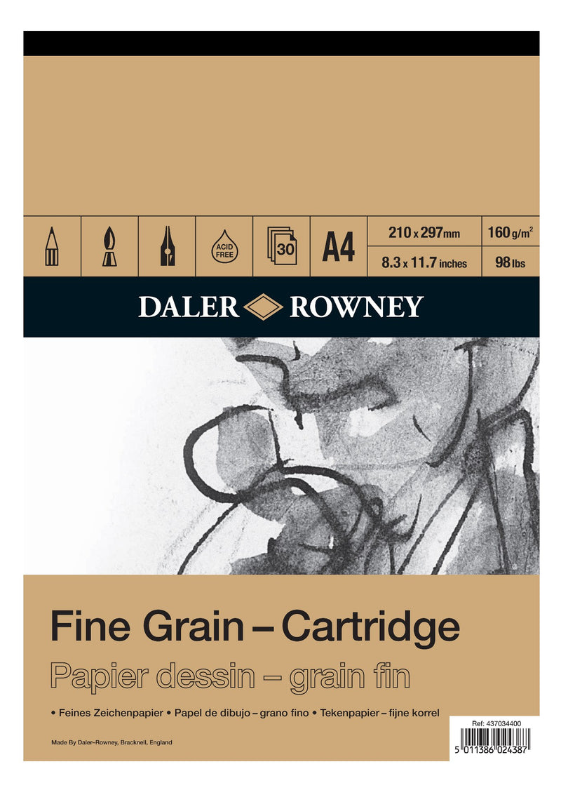 Daler Rowney Fine Grain Cartridge Pad 160gsm
