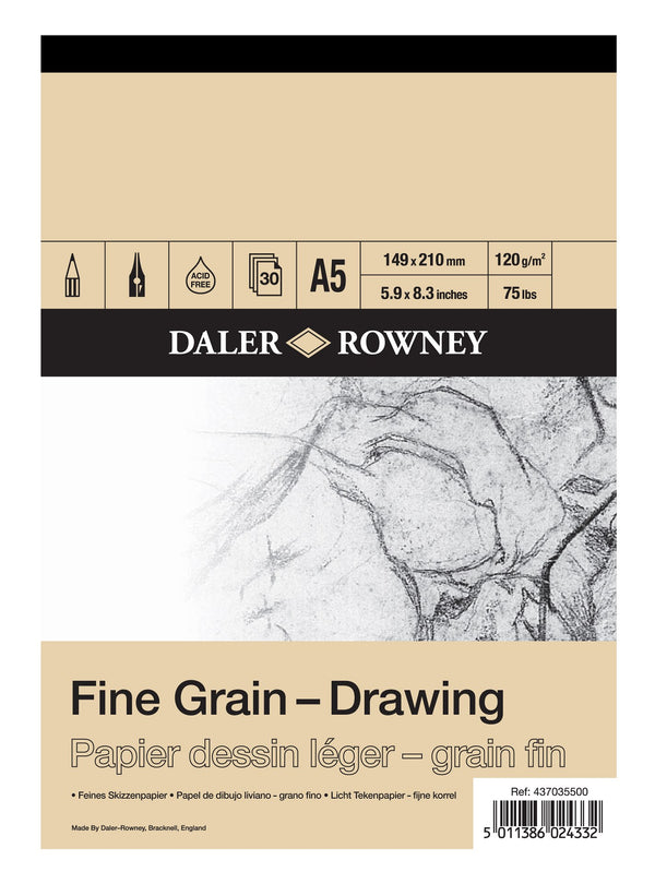 Daler Rowney Fine Grain Drawing Pad 120gsm#size_A5
