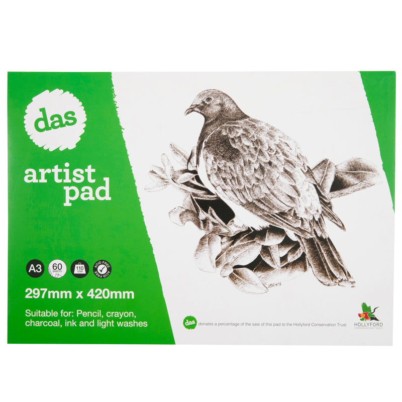 Das Acid Free Woodpigeon Paper Pad 110gsm 60 Sheets
