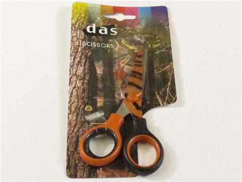 das kids scissors tiger 5 inch orange and black