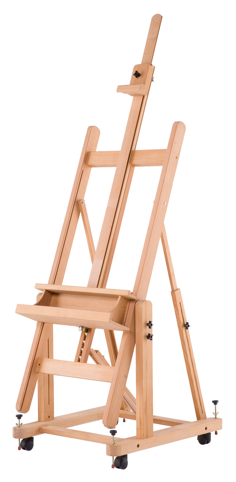 Das Master Studio Adjustable Elm Wood Easel With Wheels 65x70x204cm