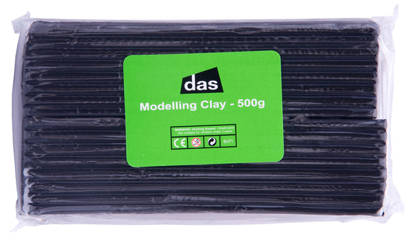 Das Modelling Clay Reuseable Firm Textured 500 Gram#colour_BLACK