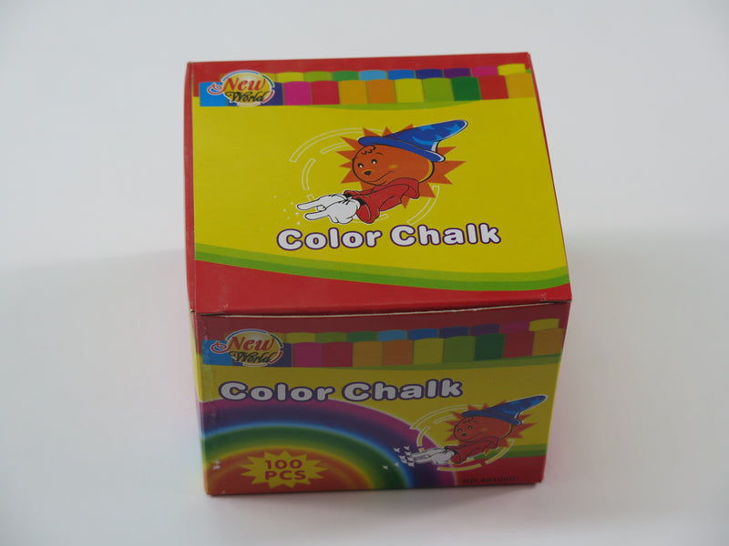 das 100 pieces coloured chalk