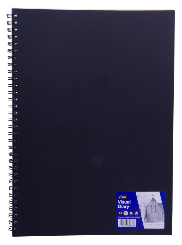 Das Spiral Bound Acid Free Visual Diary 110gsm 60 Sheets#size_A3