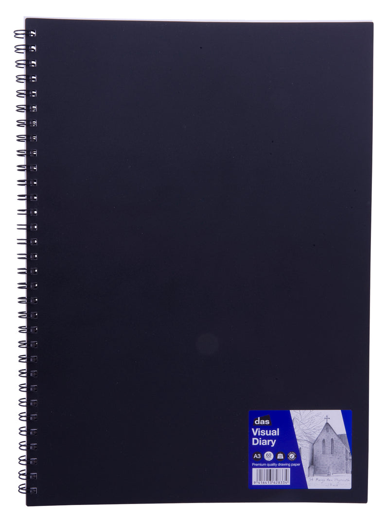 Das Spiral Bound Acid Free Visual Diary 110gsm 60 Sheets