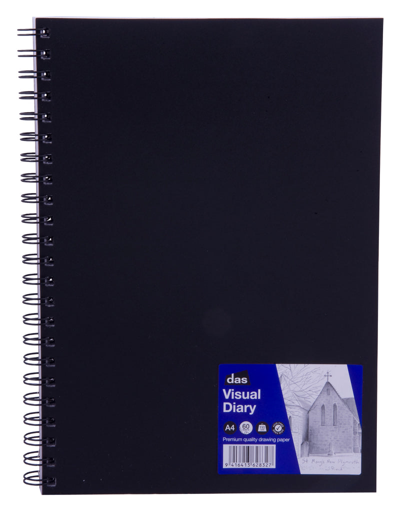 Das Spiral Bound Acid Free Visual Diary 110gsm 60 Sheets