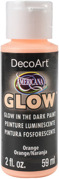 Decoart Americana Glow Paint 2oz#Colour_ORANGE