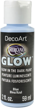 Decoart Americana Glow Paint 2oz#Colour_BLUE