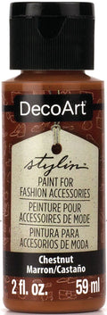 Decoart Stylin Multi Surface Fashion Acrylic Craft Paint 2oz#Colour_CHESTNUT