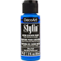 Decoart Stylin Multi Surface Fashion Acrylic Craft Paint 2oz#Colour_BLUE VOLT