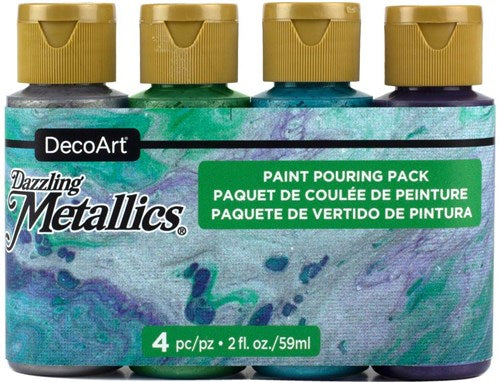 Decoart Pouring - Pack Of 4#Colour_JEWEL TONES