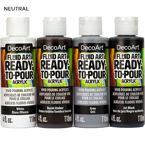 Decoart Fluidart Neutral Paint Pouring Kit