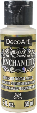 Decoart Americana Enchanted Iridescent Topcoat 2oz #Colour_GOLD
