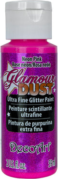 Decoart Glamour Dust Glitter Craft Paint 2oz 59ml#Colour_MAGENTA