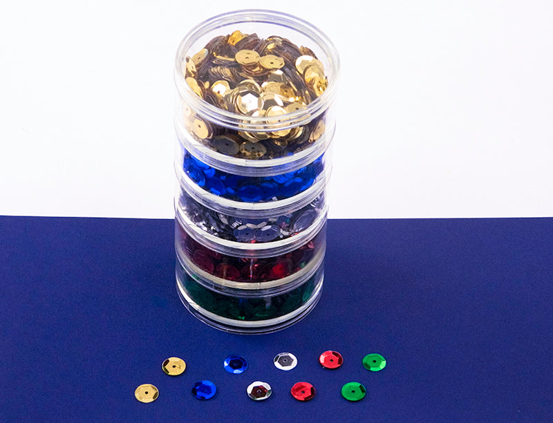 Stacker Tubs Assorted Sequins