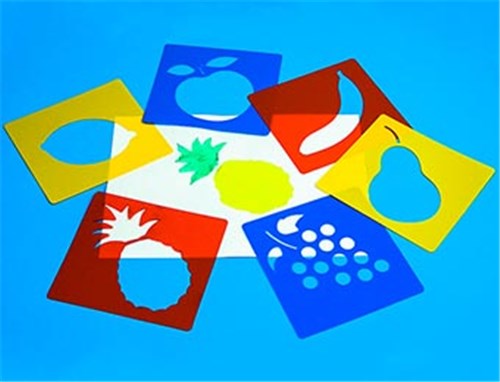 washable stencils fruit set of 6