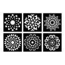 Washable Stencils Mandala Set of 6