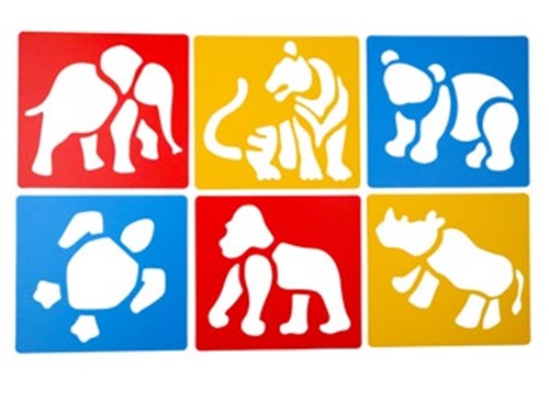 Anthony Peters Washable Stencils Endangered Animals Set Of 6