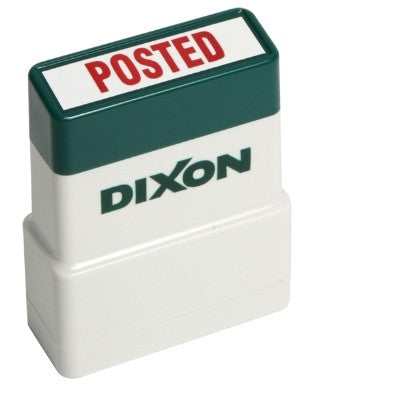 dixon "posted" stamp 006 red pre-inked